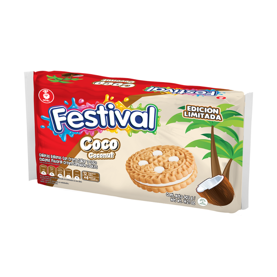 Noel Festival Cookies fresa x12