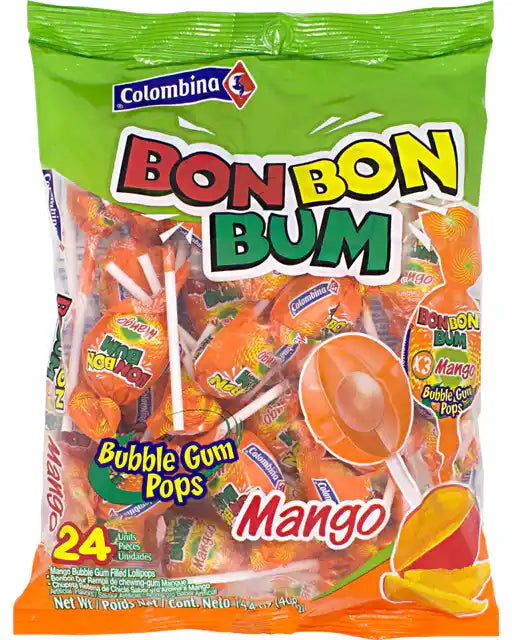 Bon Bon Bum - Lollipop Mango flavor 400g