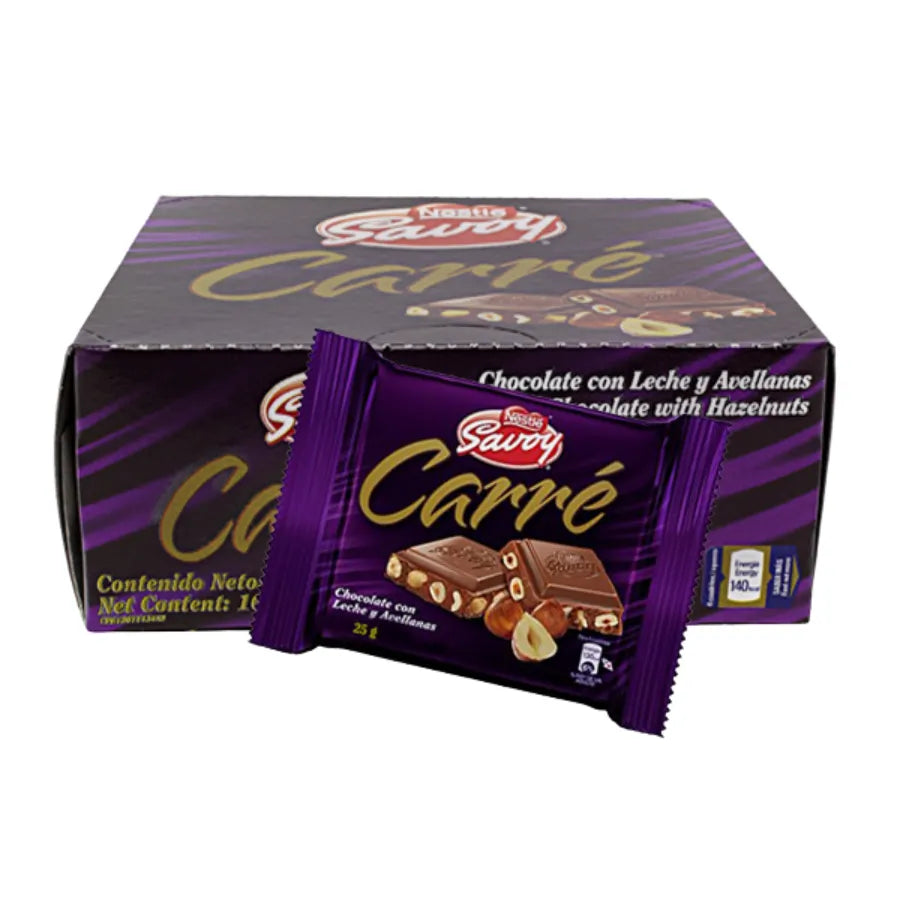 Carre Milk Chocolate with hazelnut 10 units