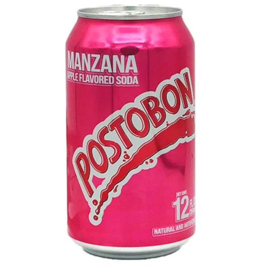 Manzana Postobon Can / Apple Flavored Soda 354ml