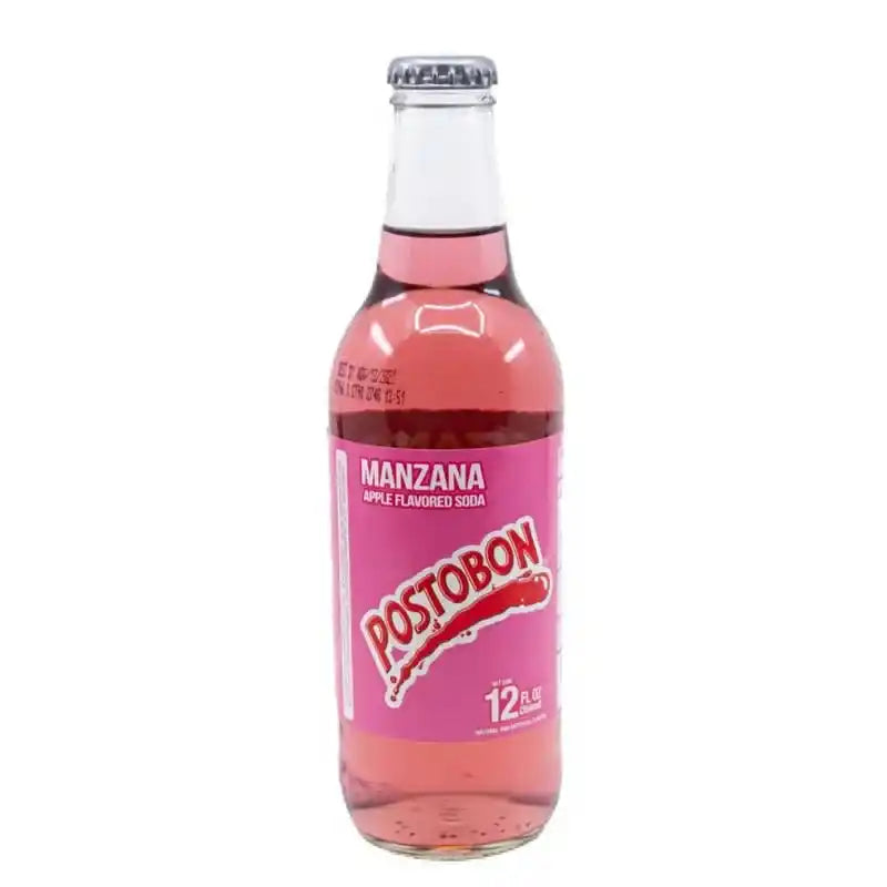 Postobón Manzana - Apple Flavoured Soda Glass Bottle 354ml