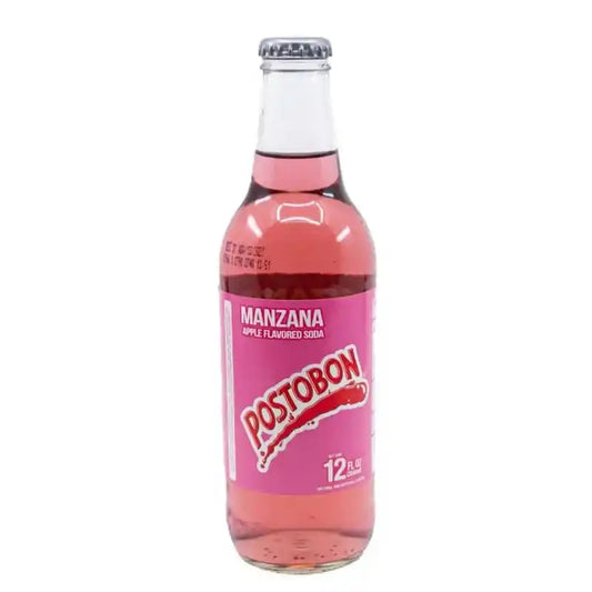 Postobón Manzana - Apple Flavoured Soda Glass Bottle 354ml