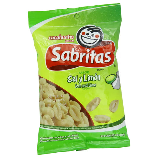 Sabritas Peanuts Chile and Lime 7 oz